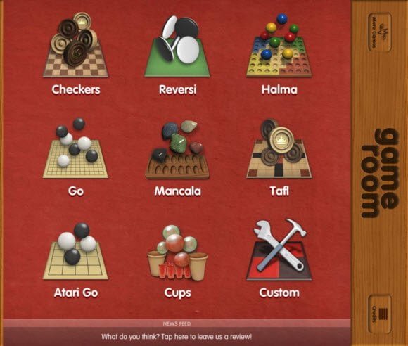 Game Room : Checkers like Board Game collection for iPad