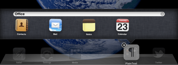 iPad Drag and Drop the App to folder