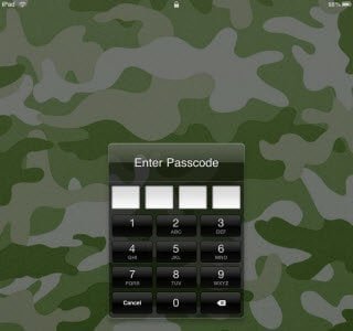 iPad Unlock Screen