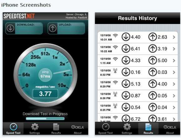 Test Internet Speed on your iPhone : SpeedTest App