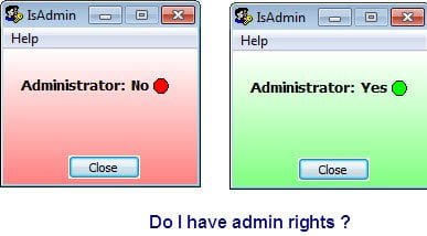 admin rights Windows 10