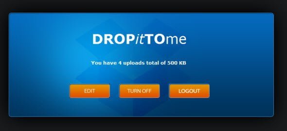 manage your dropittome account