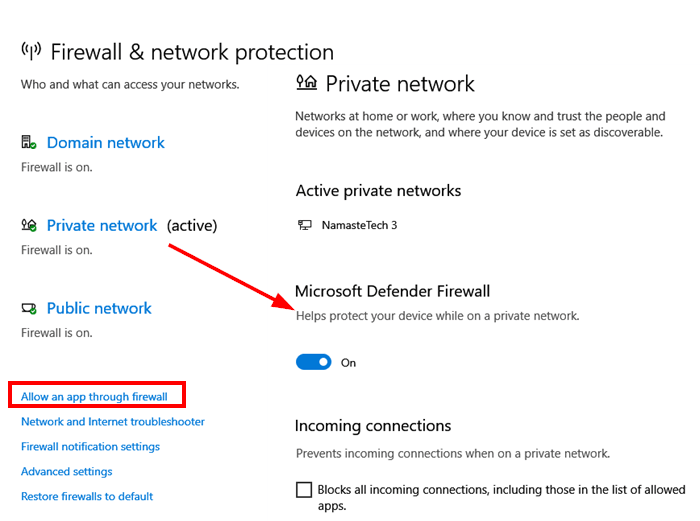 configure windows 10 firewall control