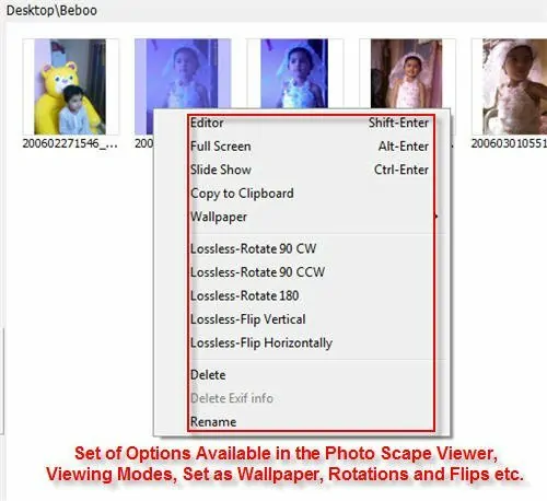 Photoscape Right click Integration