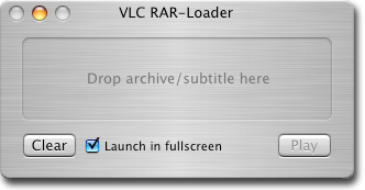 Play rar compressed video file in VLC directly