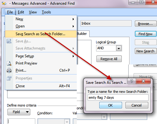 outlook search query