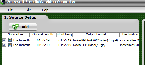 Single video to multiple formats