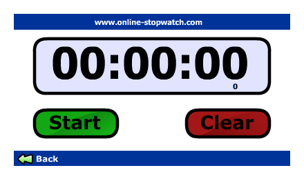 Stop watch count up