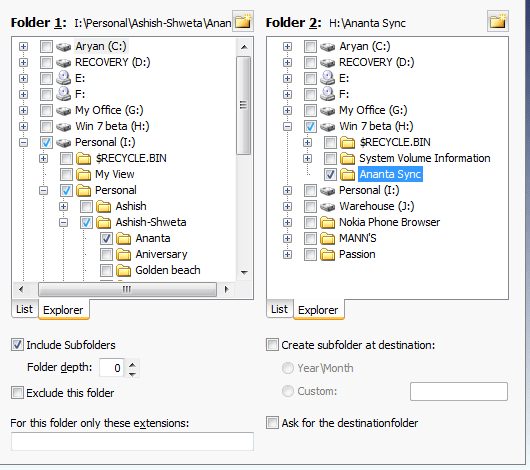 vu box sync folders