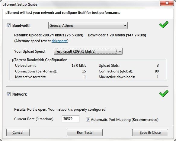 the best utorrent port number