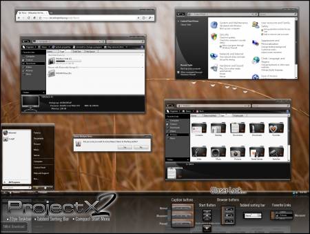 Windows Vista theme projectx 