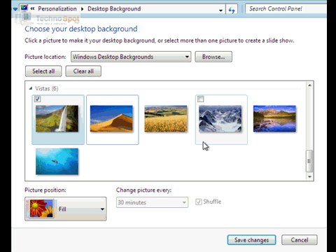 Wallpaper Change in Windows 7