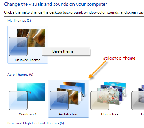 delete themes windows 7