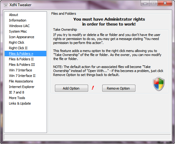 Take ownership of othr users file in Windows 7