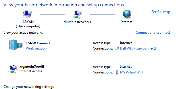 what is microsoft virtual wifi miniport adapter windows 7