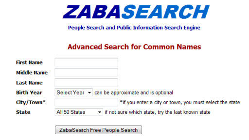 Zaba people search